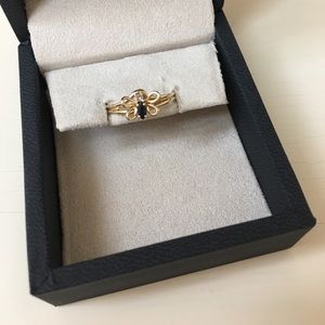 14K Gold Vintage Butterfly Ring